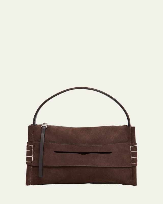 Loafer Suede Crossbody Bag